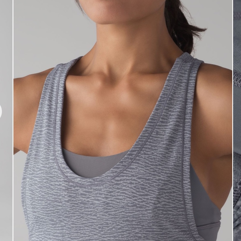 lululemon athletica Gray Strappy Racerback Tank - Picture 4 of 8